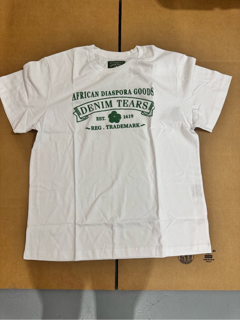 Denim Tears White Graphic Short-Sleeve Tee